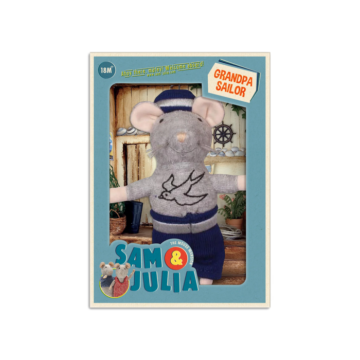 Grandpa Sailor Plush Doll by Sam & Julia