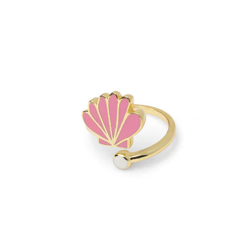 Seashell &amp; Pearl Ring