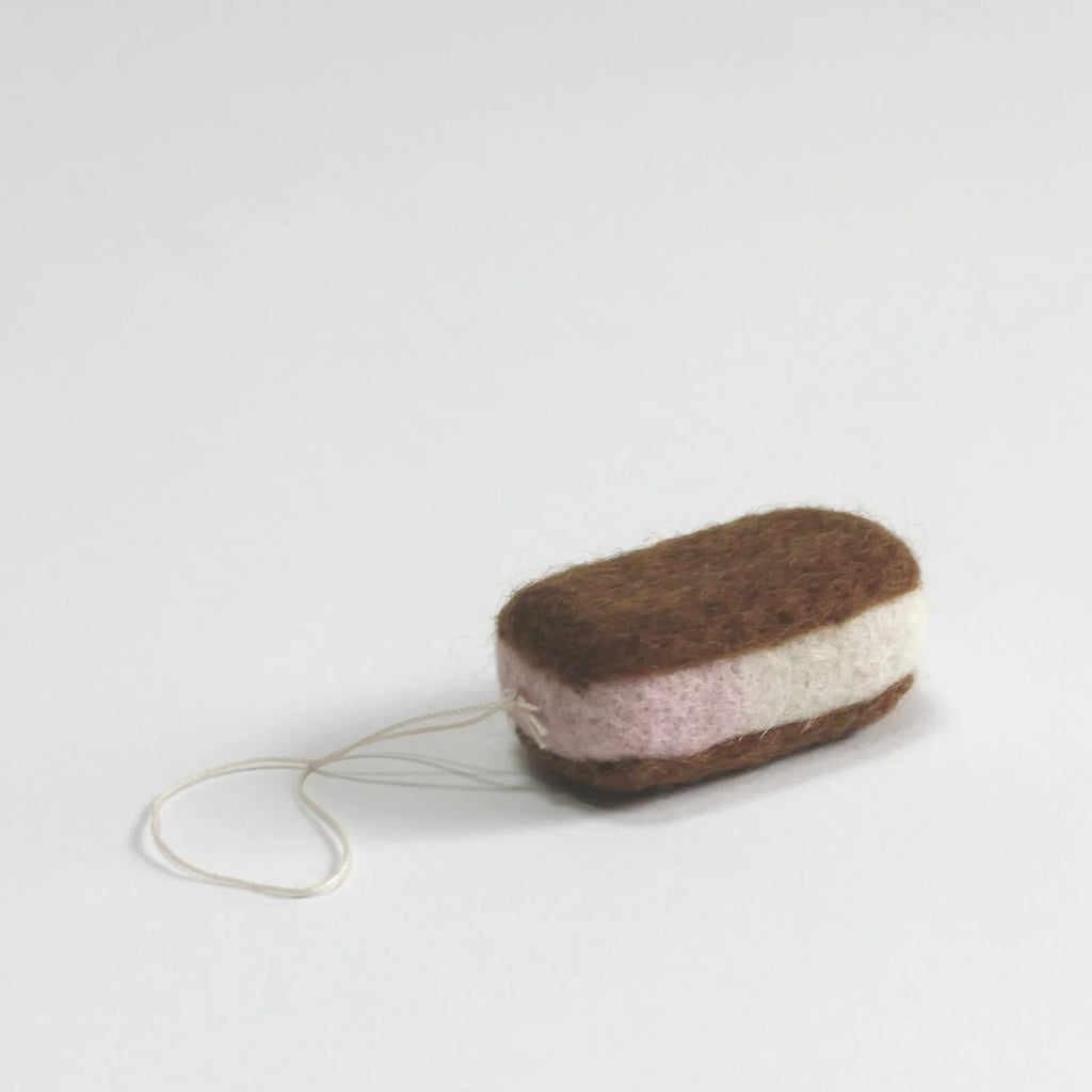 Ice Cream Sandwich Ornament by PetitFelts