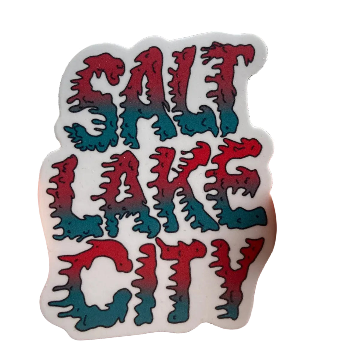 Salt Lake City Matt Crank Font Vinyl Sticker