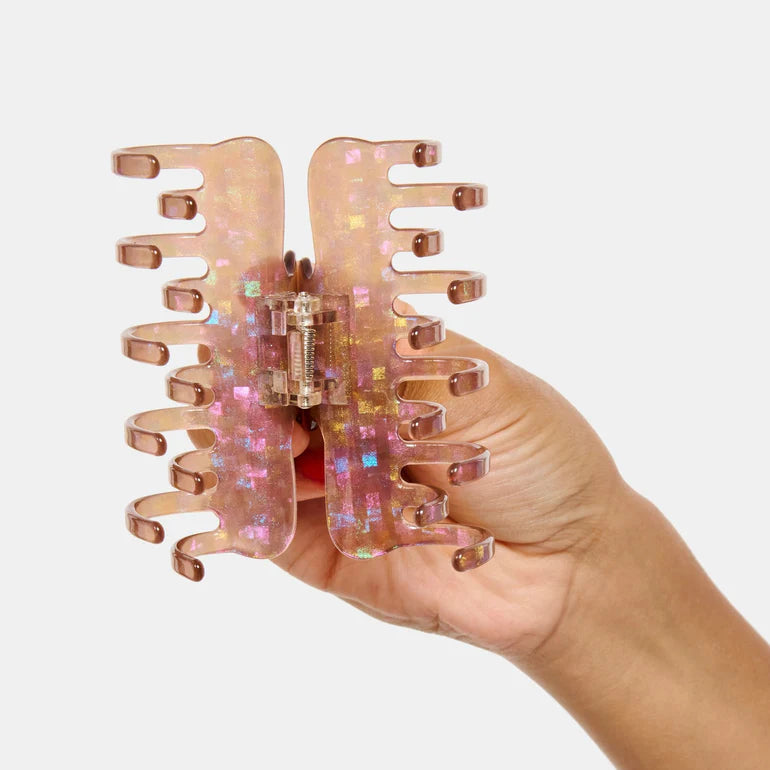 Jojo Hair Claw in Small Hazel Sparkle