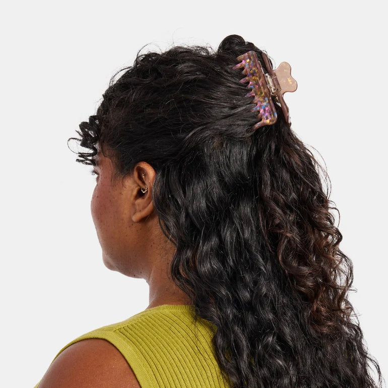 Jojo Hair Claw in Small Hazel Sparkle