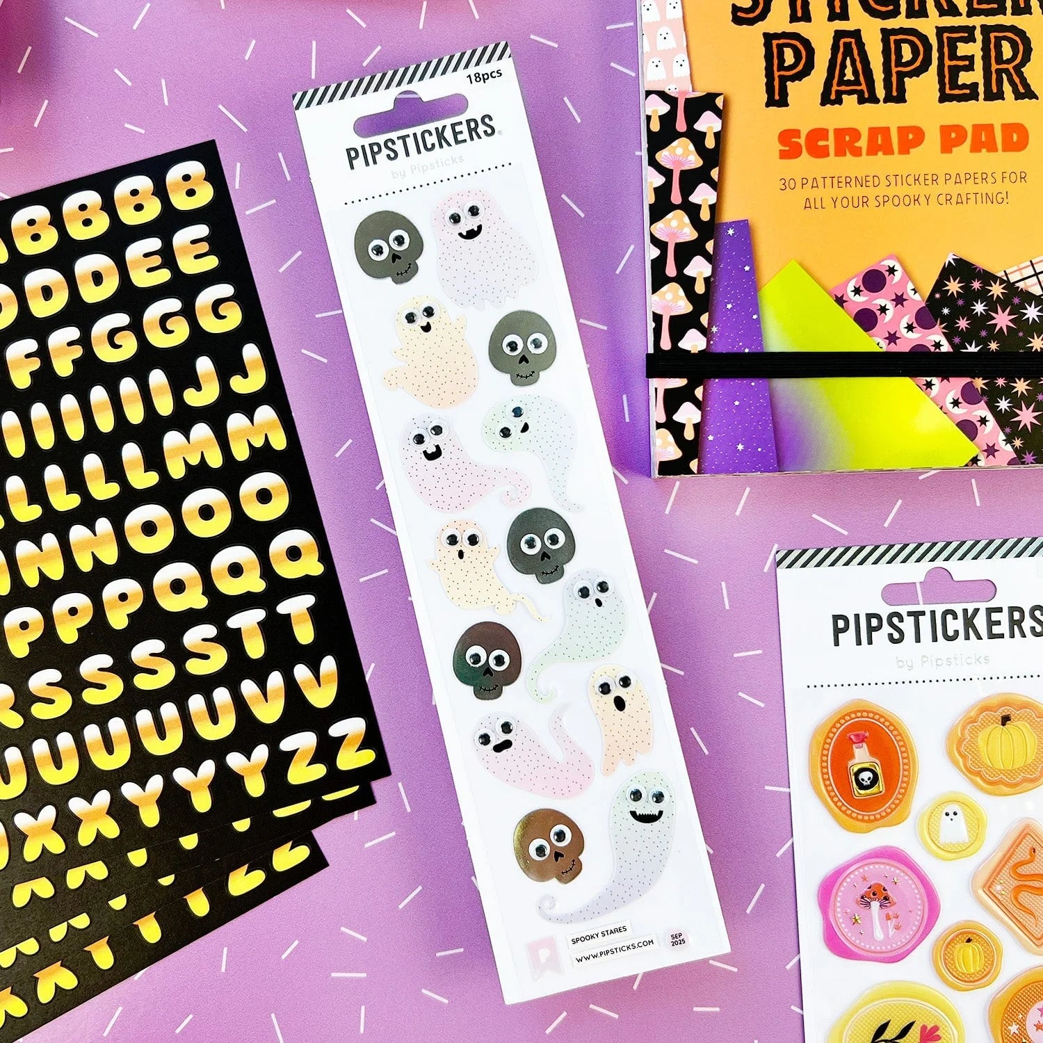 Spooky Stares Sticker Sheet