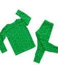Green Sprout Long Sleeve Happy Pajamas PREORDER
