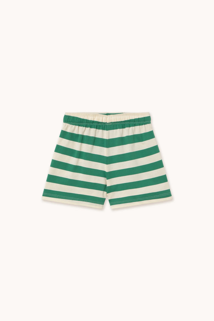 Stripes Short Emerald/Light Cream by Tinycottons