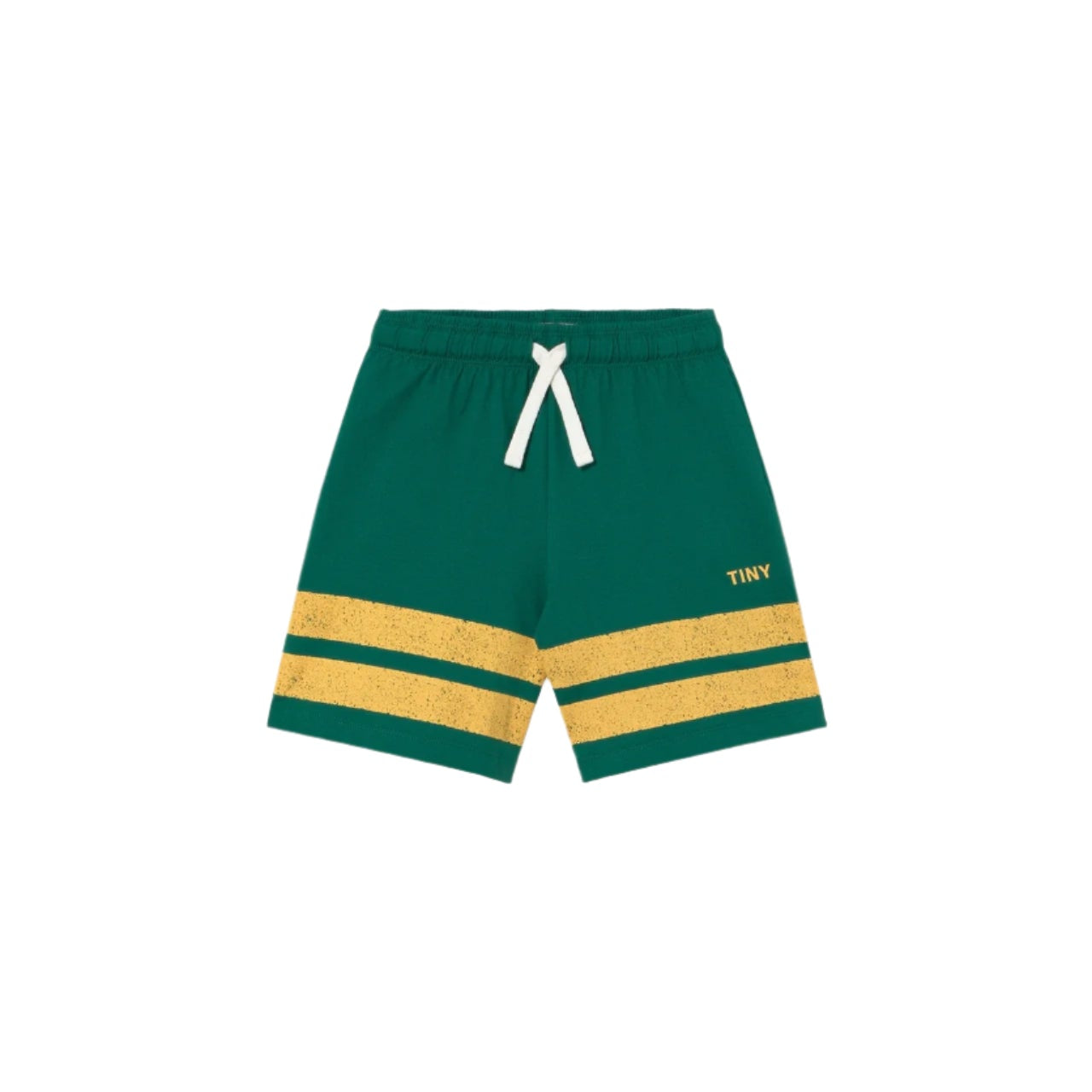 SALE Stripes Logo Short-Dark Emerald by Tinycottons