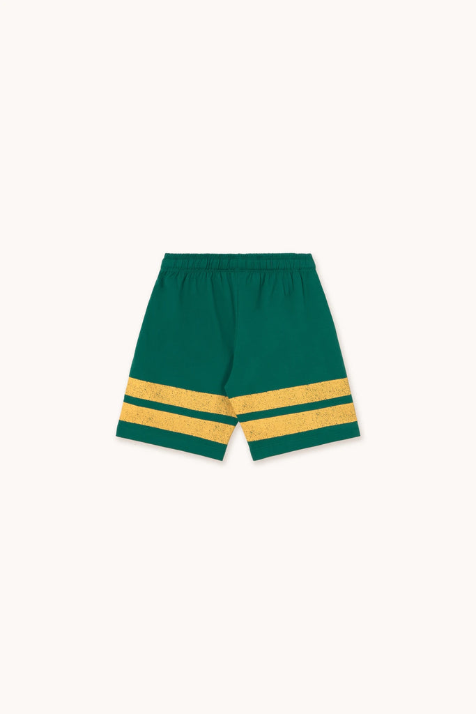 Stripes Logo Short-Dark Emerald by Tinycottons