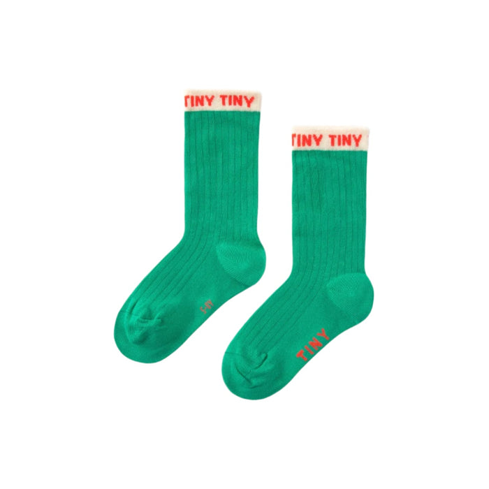 SALE Tiny Medium Kid Socks - Emerald by Tinycottons
