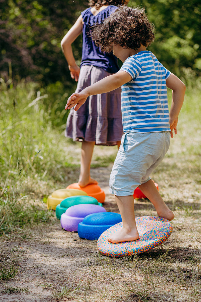 Stapelstein® Original Rainbow Classic Set with Board by Stapelstein