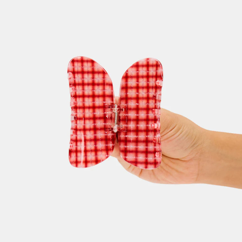 Suki Claw in Red Plaid by Chunks