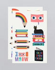 Bookworm Tattoo Sheet by Tattly