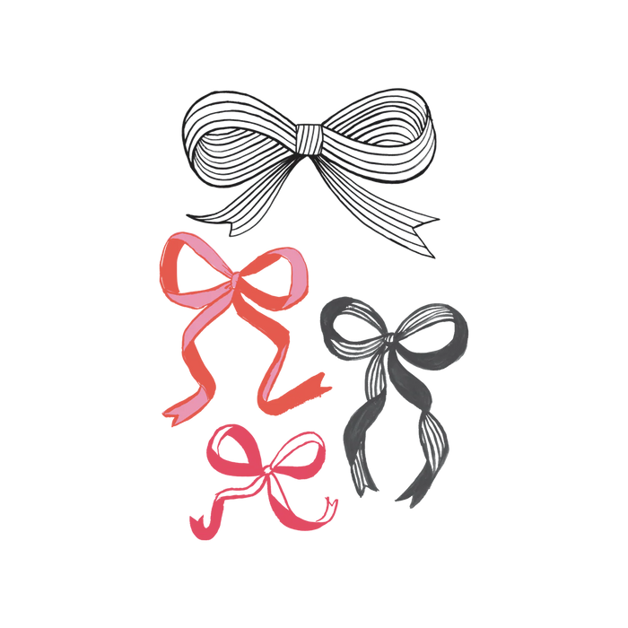 Ribbons & Bows Tattoo Pair by Tattly