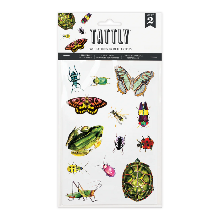 Critters On The Move Tattoo Sheet by Tattly