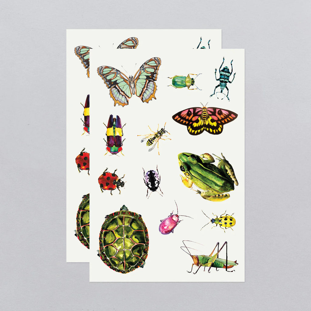Critters On The Move Tattoo Sheet by Tattly