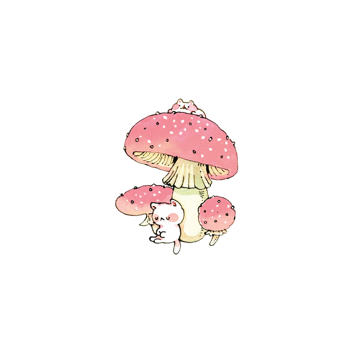 Shroom Kittens Temporary Tattoos by Tattly