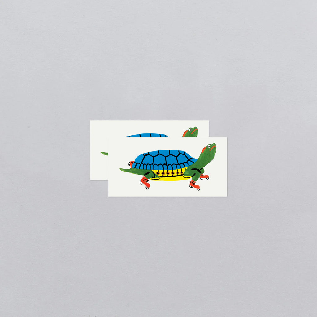 Skater Turtle Tattoo Pair by Tattly