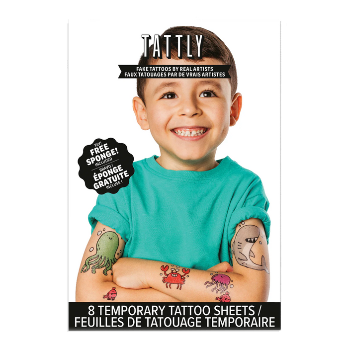 Sea Life Tattoo Set by Tattly