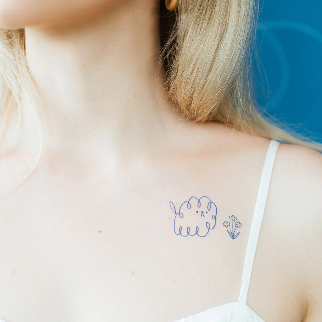 Scribble Dog Tattoo by Tattly