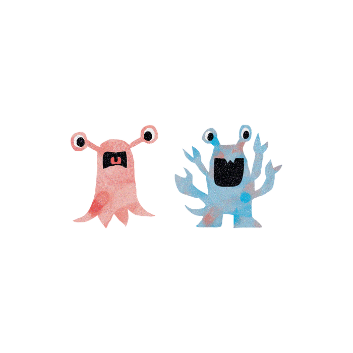 Glitter Monsters Tattoo Pair by Tattly