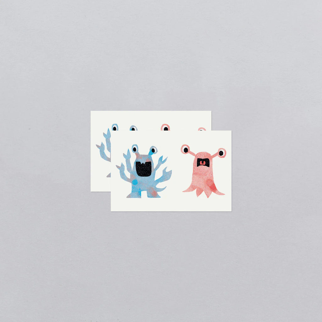 Glitter Monsters Tattoo Pair by Tattly