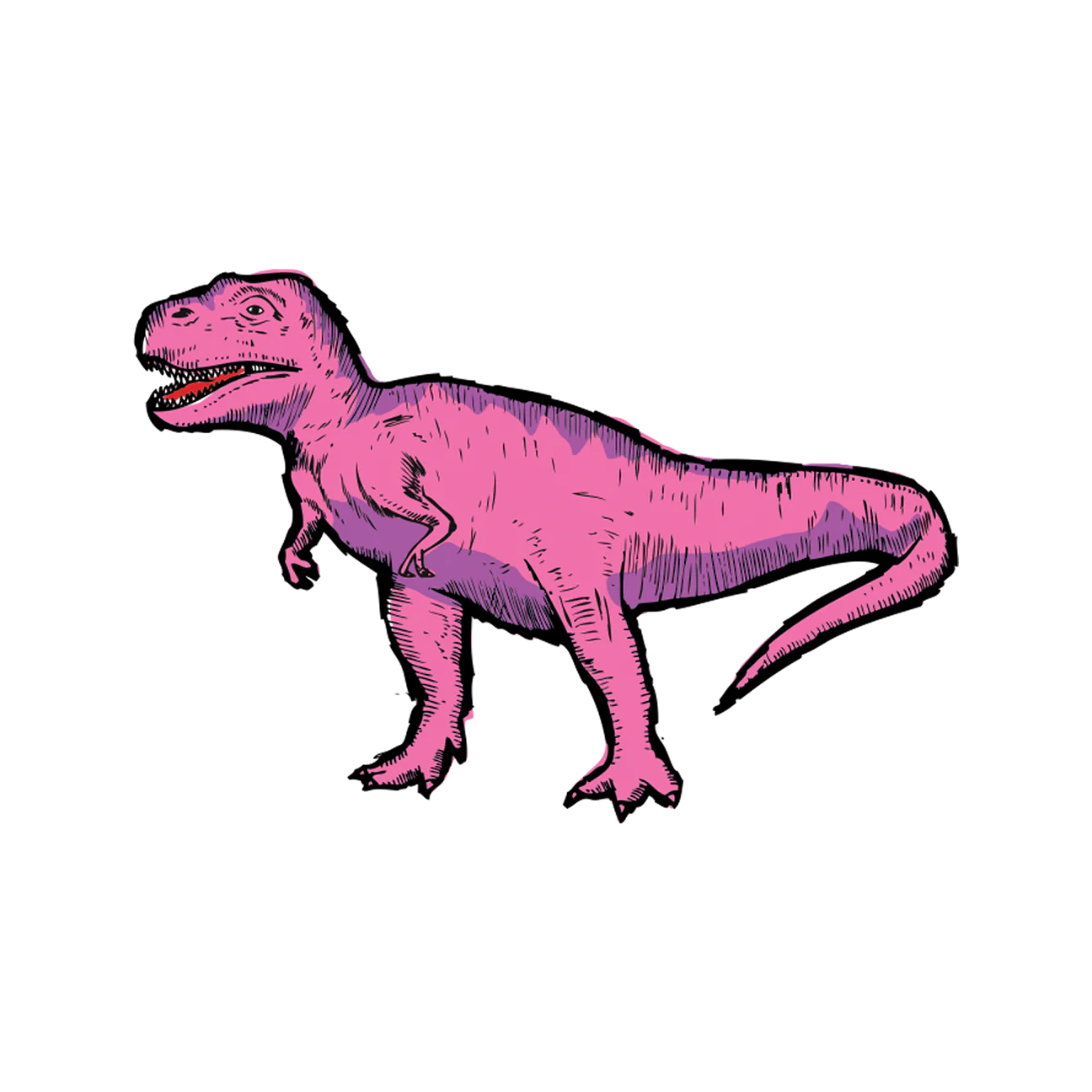 Pink T Rex Tattoo Pair by Tattly