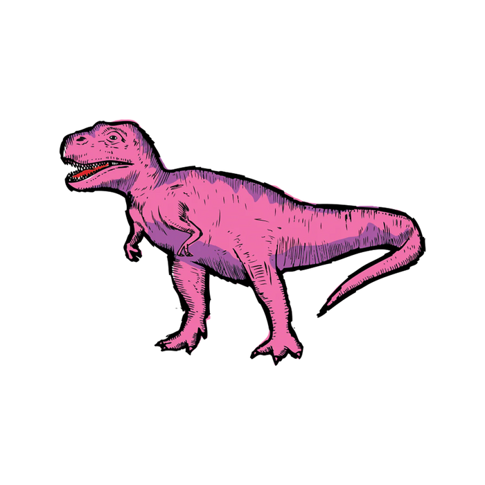 Pink T Rex Tattoo Pair by Tattly