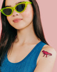 Pink T Rex Tattoo Pair by Tattly