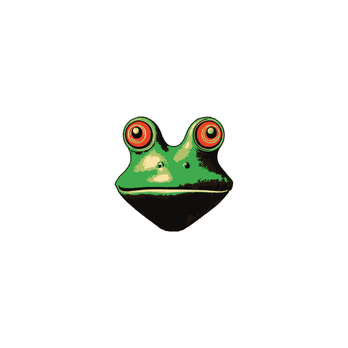 Trippy Frog Tattoo by Tattly