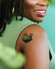 Trippy Frog Tattoo by Tattly