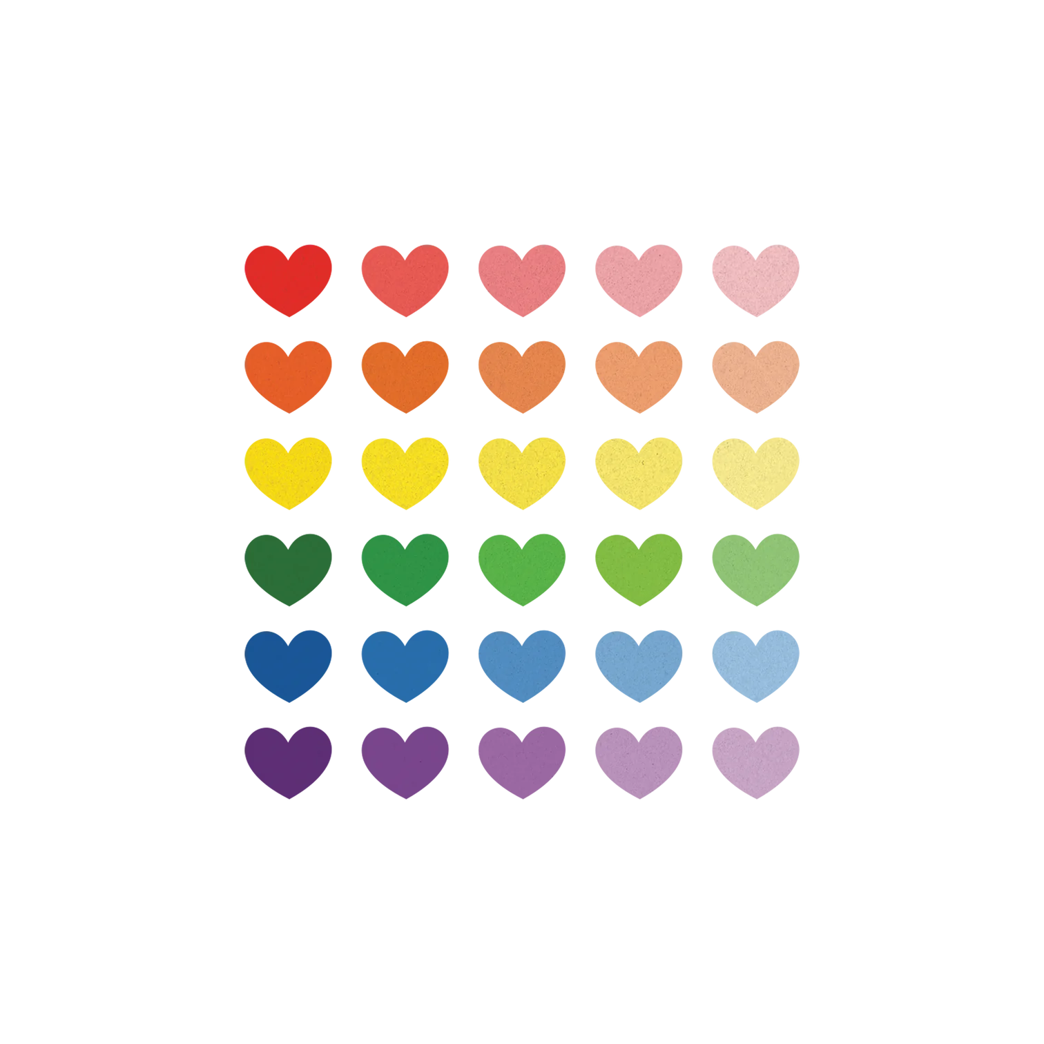 Rainbow Glitter Hearts Tattoo Pair by Tattly