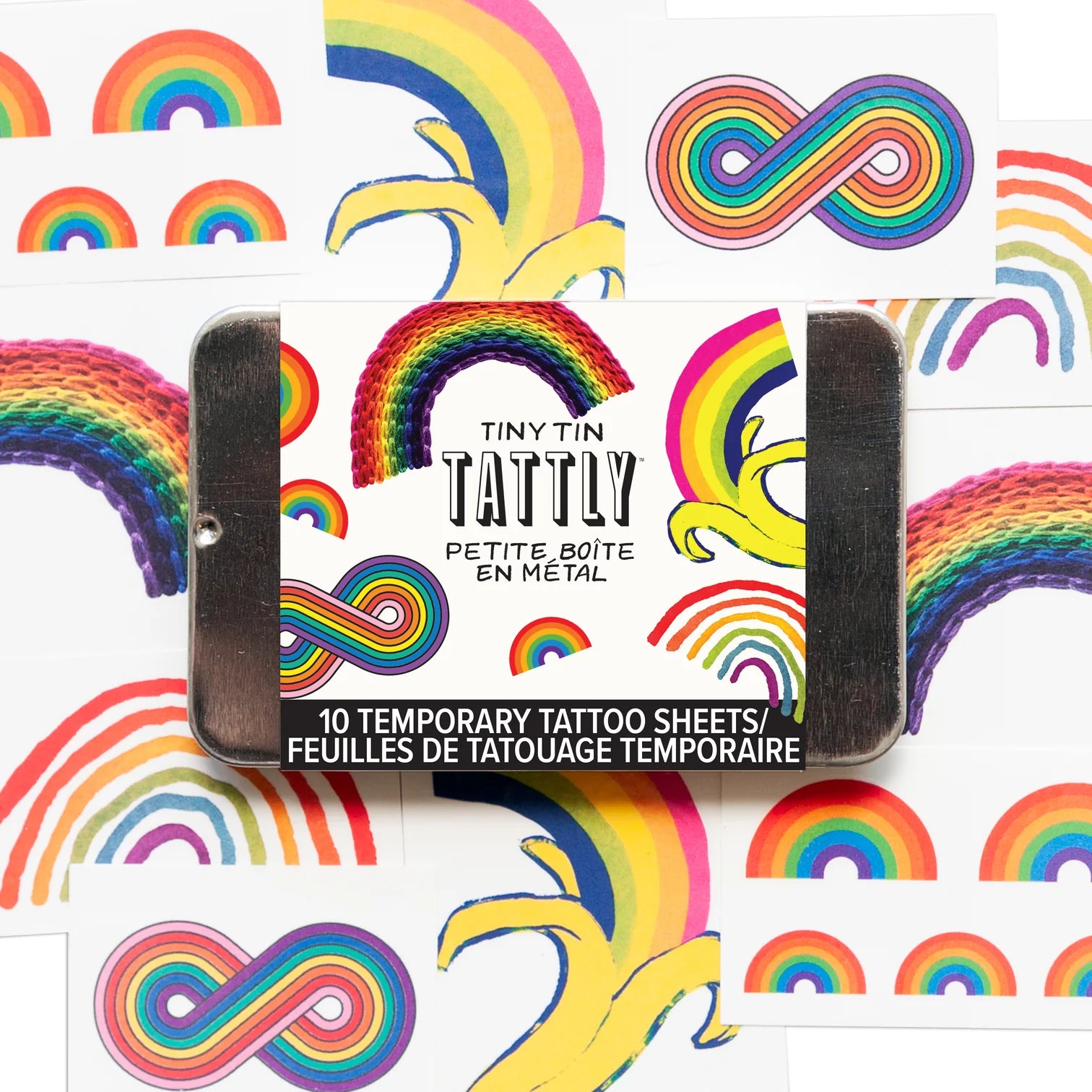 Rainbow Tiny Tattoo Tin