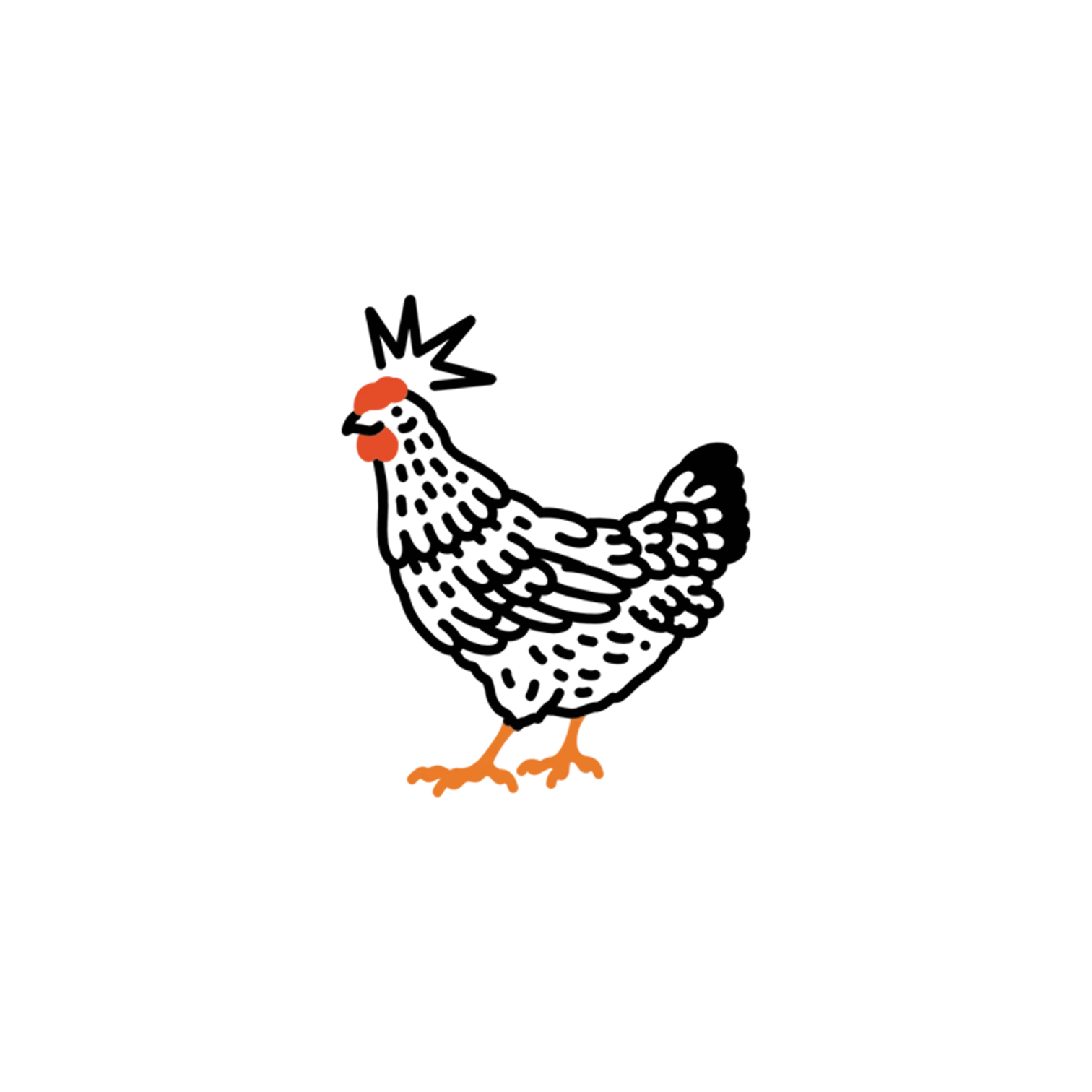 Chicken Tattoo Pair by Tattly