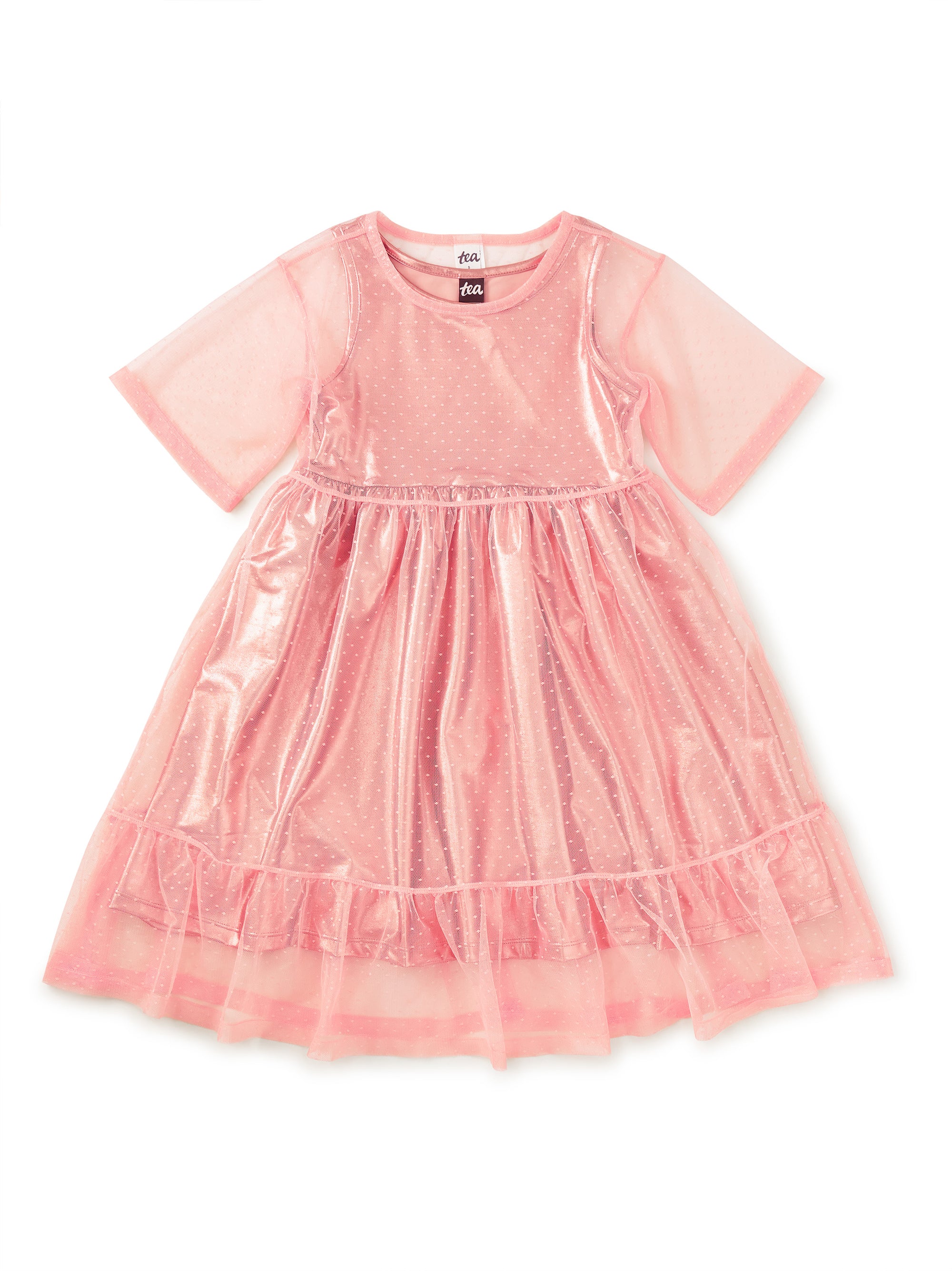 Layered Tulle &amp; Foil Dress by Tea Collection