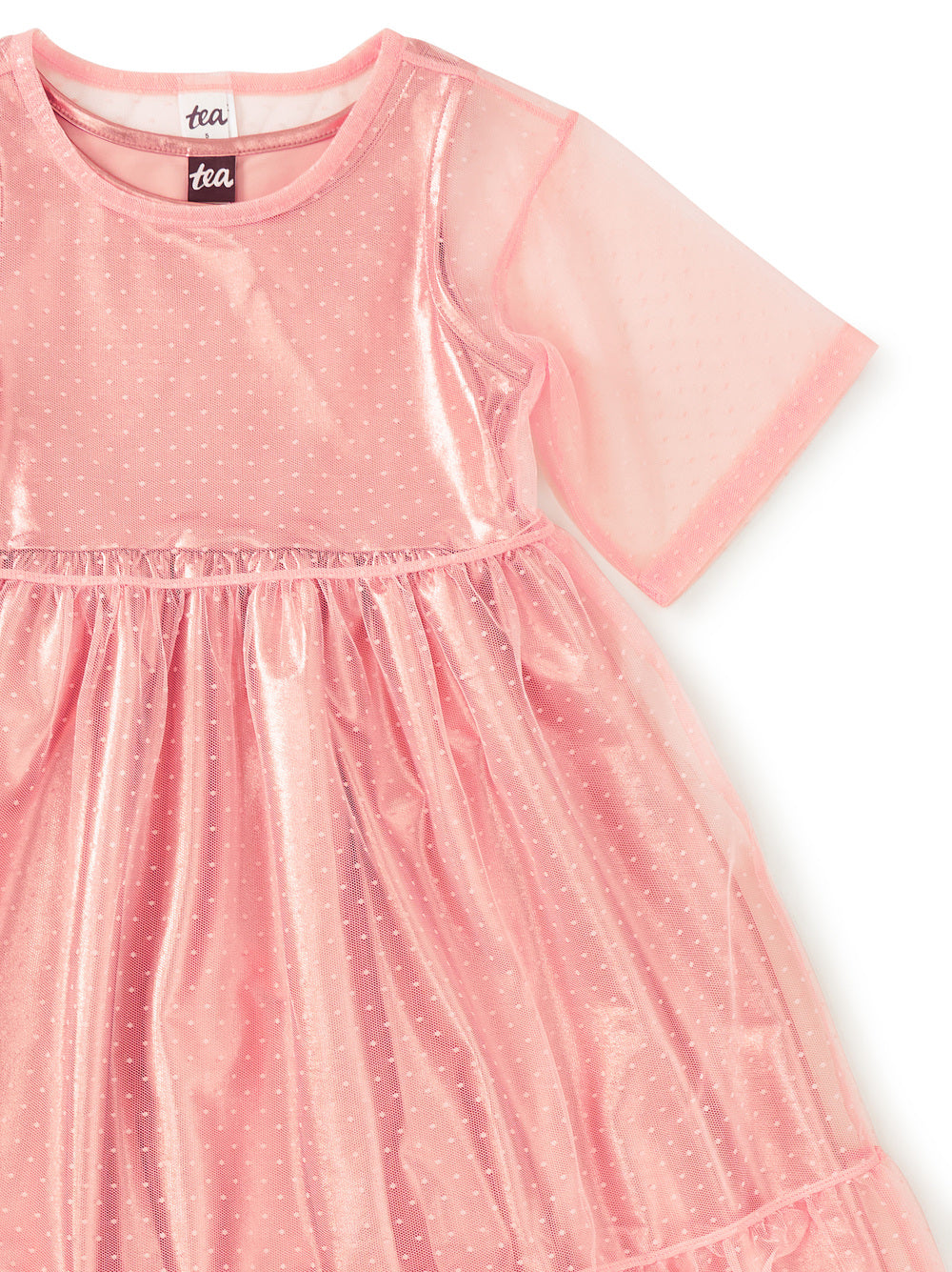 Layered Tulle &amp; Foil Dress by Tea Collection