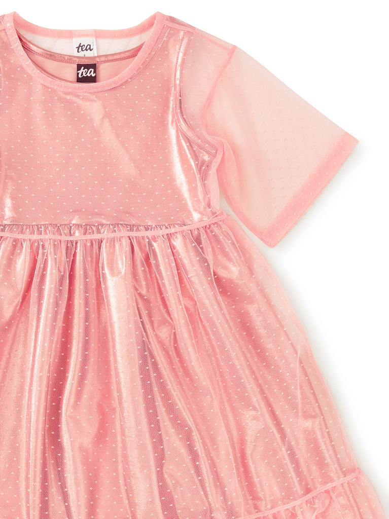 Layered Tulle & Foil Dress by Tea Collection