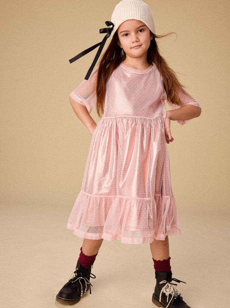 Layered Tulle & Foil Dress by Tea Collection