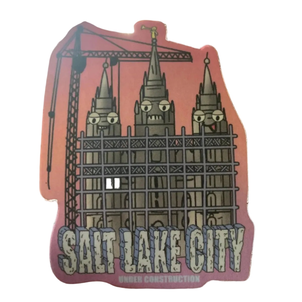 Salt Lake City Under Construction Vinyl Sticker