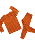 Tomato Red Long Sleeve Happy Pajamas PREORDER