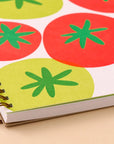 Tomato Letterpress Spiral Notebook by And Here We Are