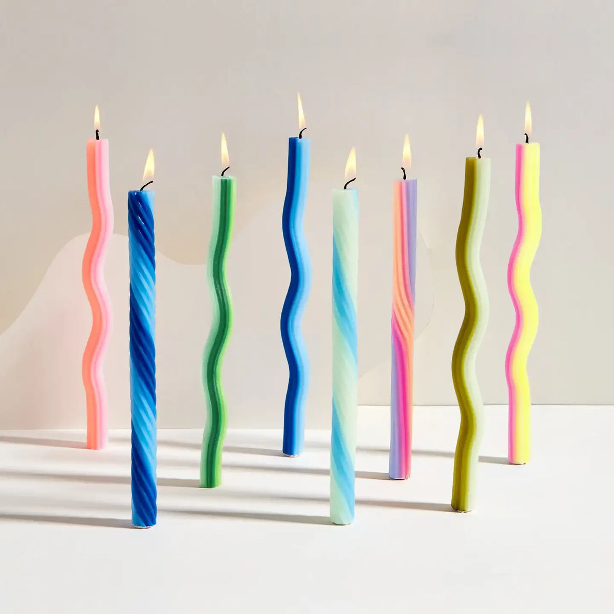Wiggle Taper Candles