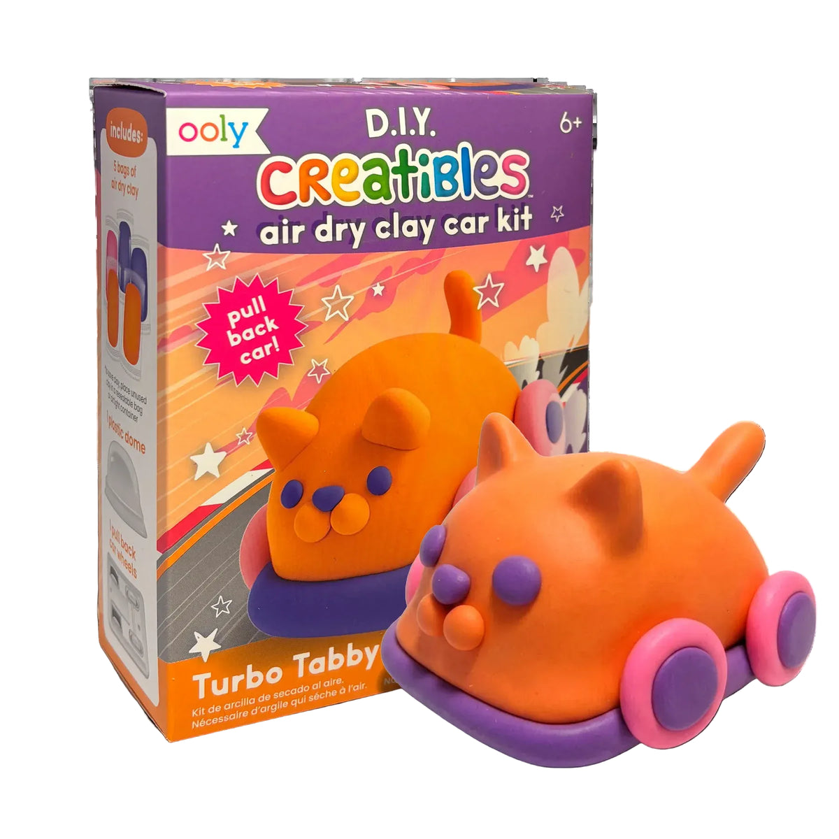 Creatibles Air Dry Clay Car Kit - Turbo Tabby