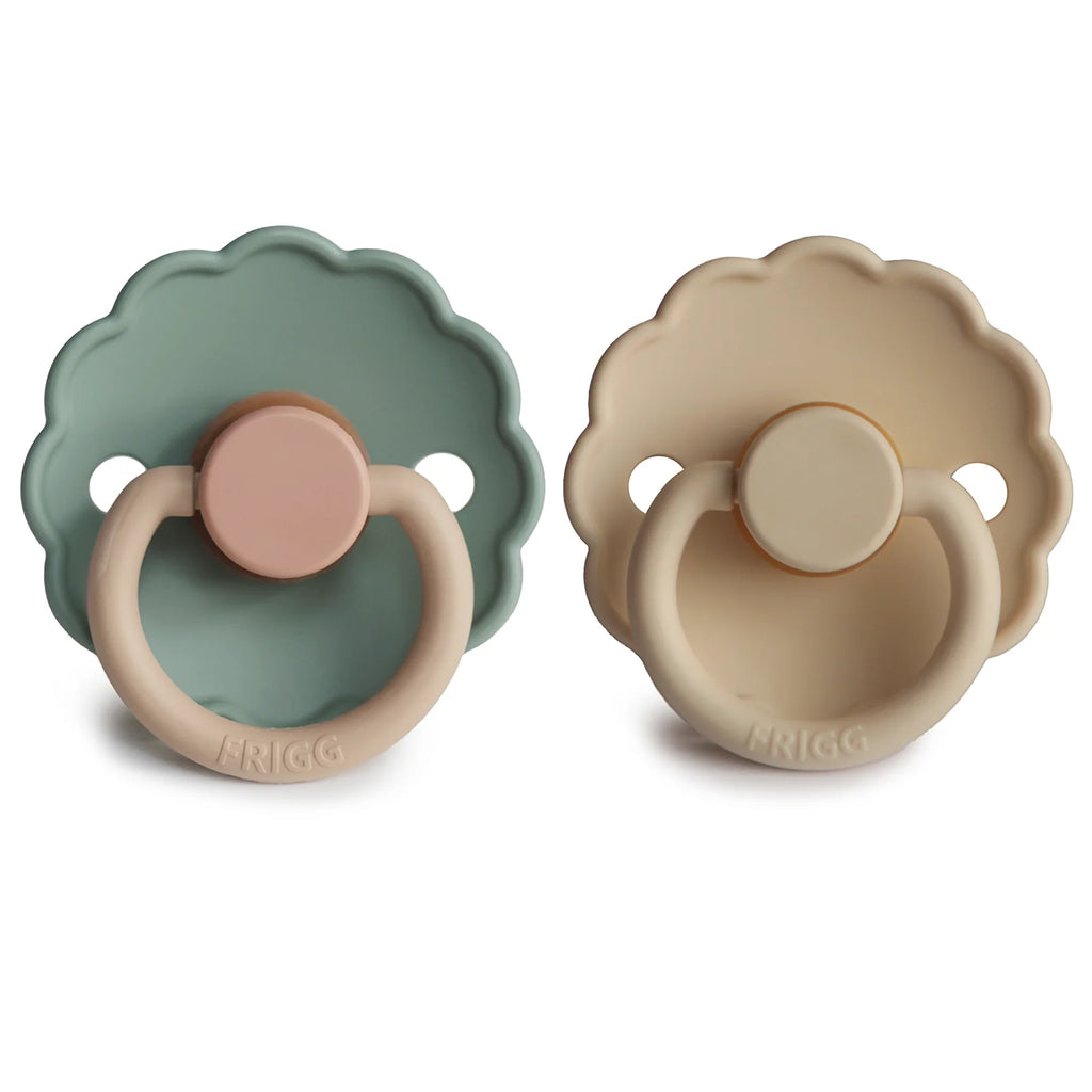 FRIGG Daisy Natural Rubber Baby Pacifier 2-Pack 0-6 Months by Mushie
