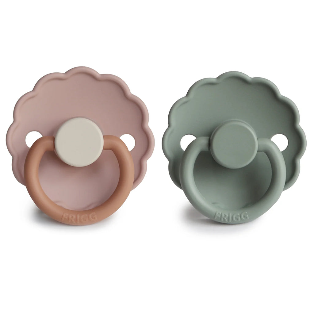 FRIGG Daisy Silicone Pacifier 2 Pack (0-6 months) by Mushie