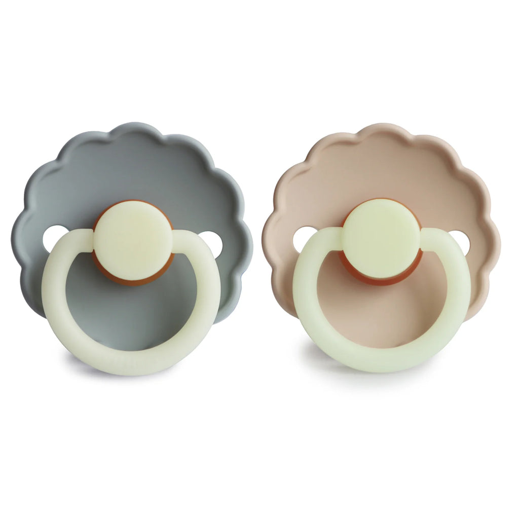 FRIGG Daisy Night Silicone Pacifier 2 Pack (0-6 months) by Mushie