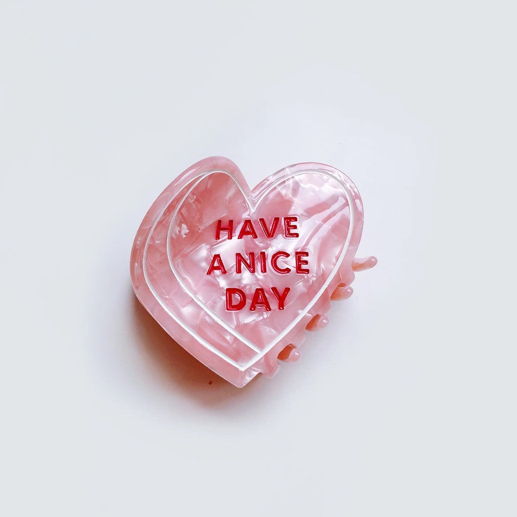 SALE Conversation Heart Hair Claw by Have A Nice Day