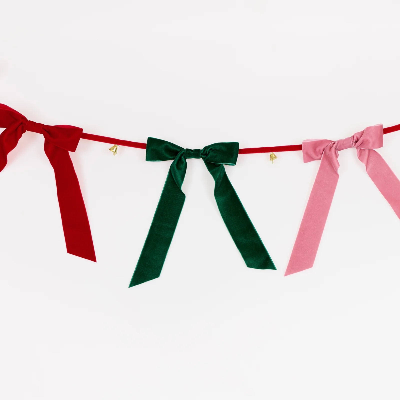 Velvet Bow Bell Garland