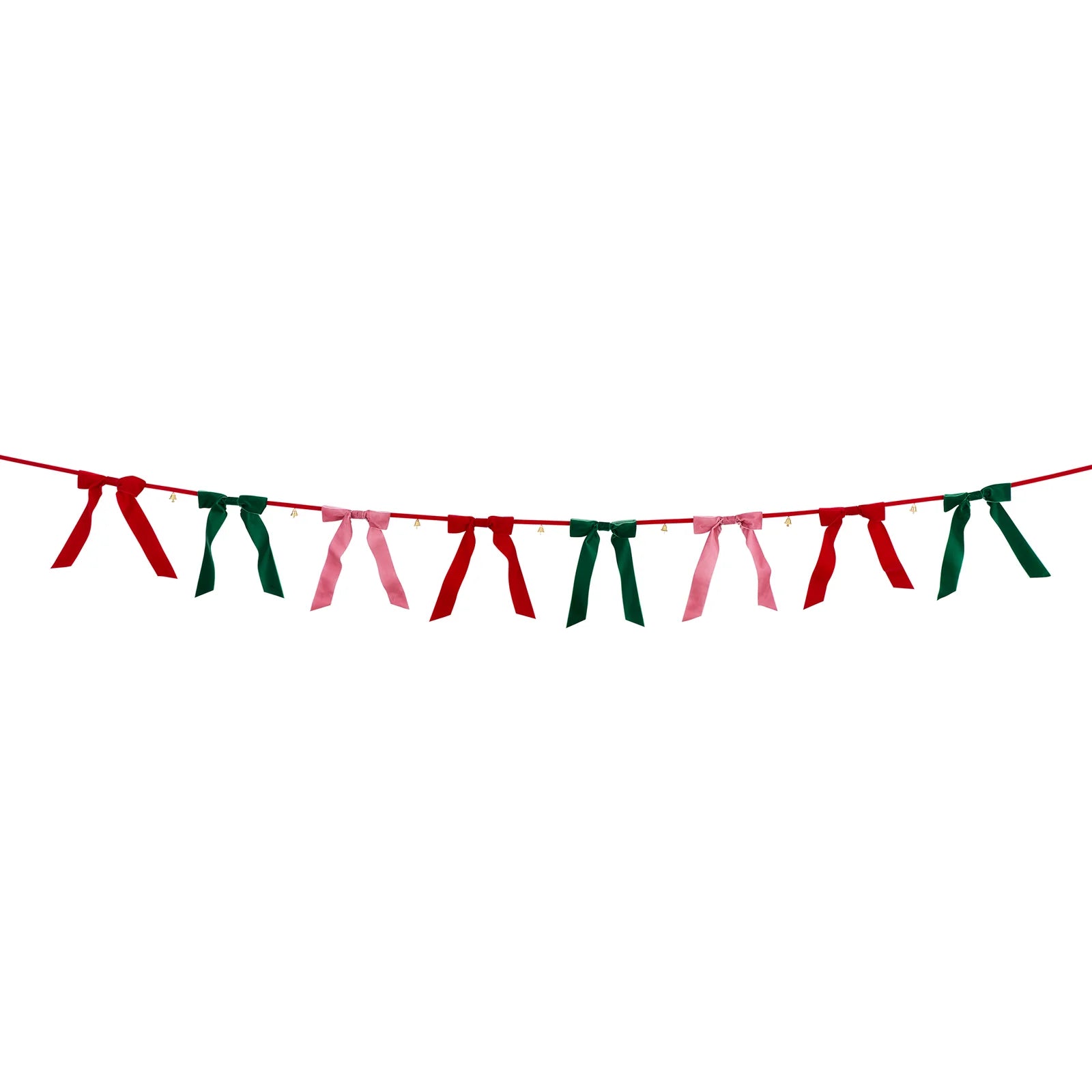 Velvet Bow Bell Garland