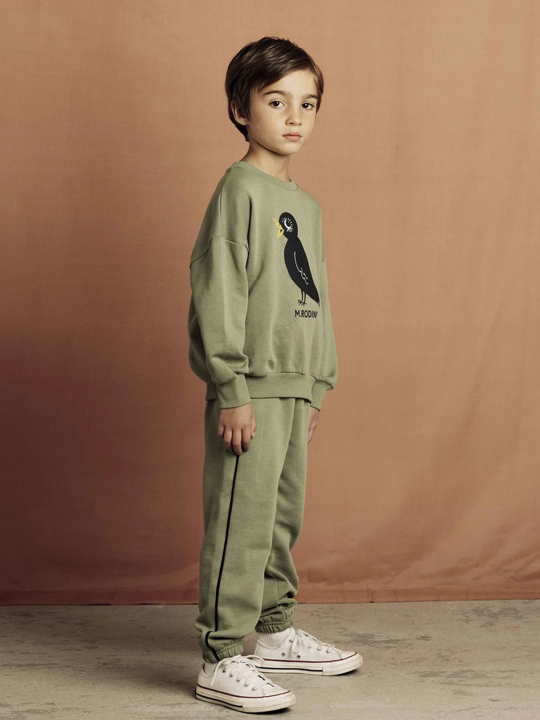 Piping Sweatpants - Green by Mini Rodini