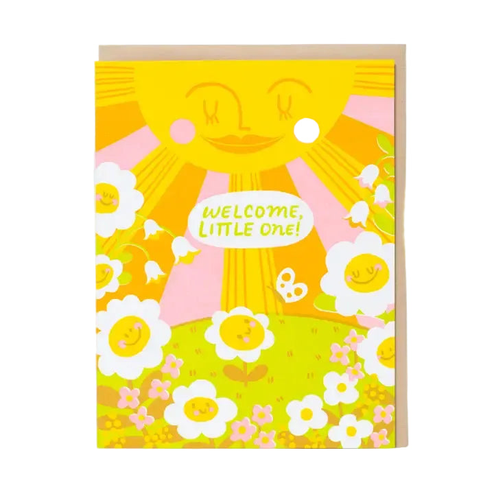 Welcome Little One Sun Card