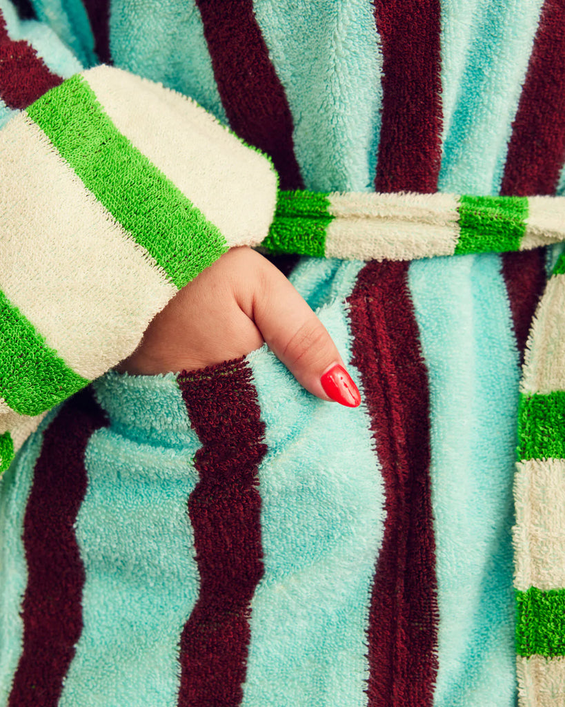 Willow Stripe Bathrobe by Dusen Dusen